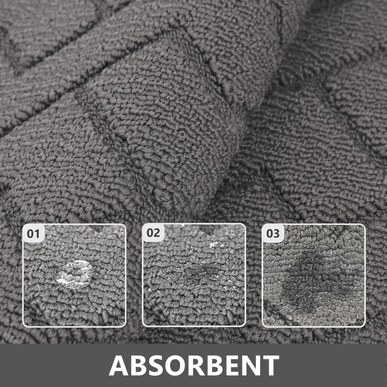 Thumbnail 5 de hicorfe Kitchen Rug Set 24" x 71" & 24" x 35"