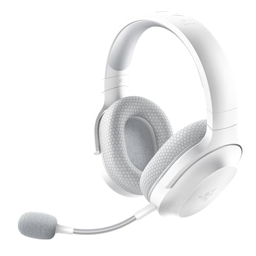 Detalle de Razer Barracuda X (2022) – Mercury White: auriculares híbridos para juego y movilidad