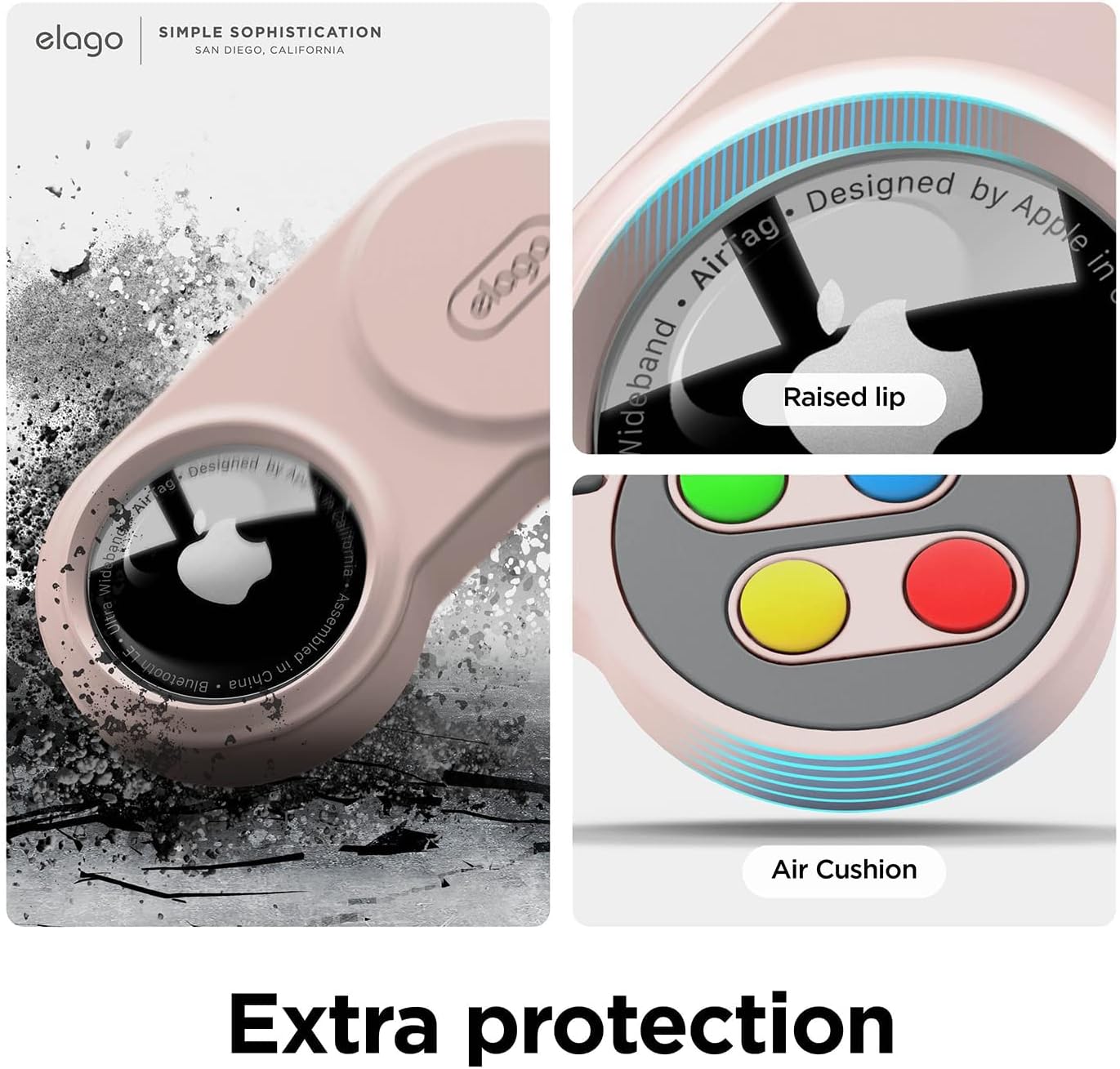 Thumbnail 5 de elago W5 Coque porte-clés compatible AirTag (2e génération & 1re génération) – protection antichute, design rétro
