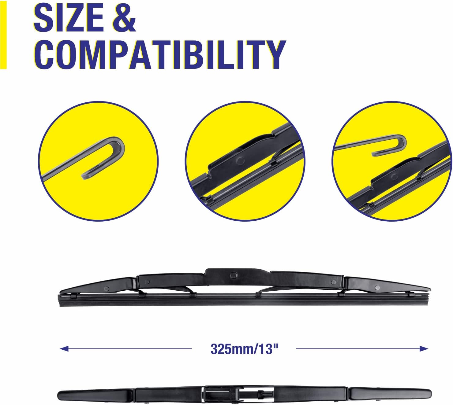 Thumbnail 1 de 5 PLUS 13" Rear Windshield Wiper Blade (J-Hook) Replacement for Honda CR-V 2016–2012