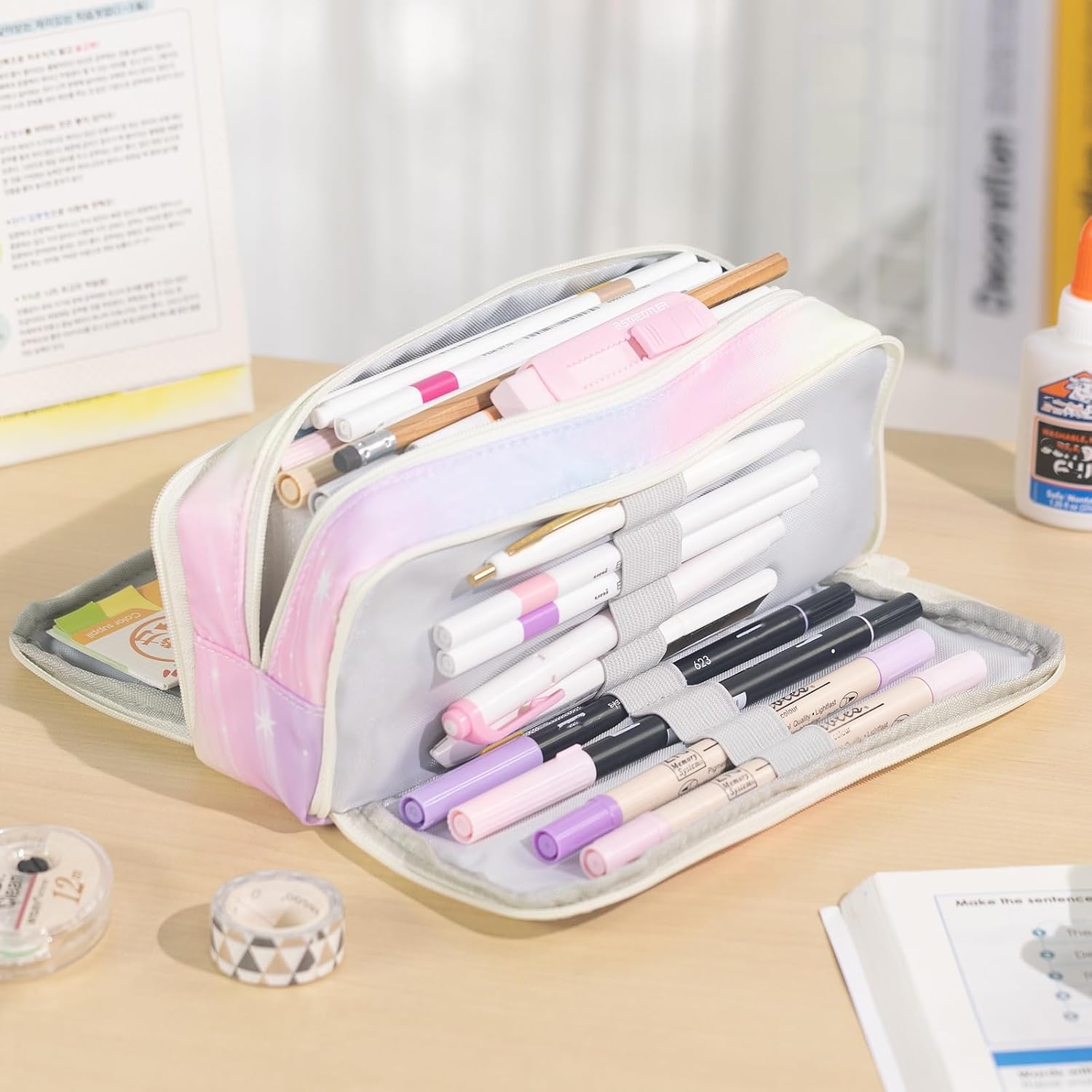 Thumbnail 5 de CICIMELON CI-S 3-Compartment Pencil Case, Meteor Polyester Pouch