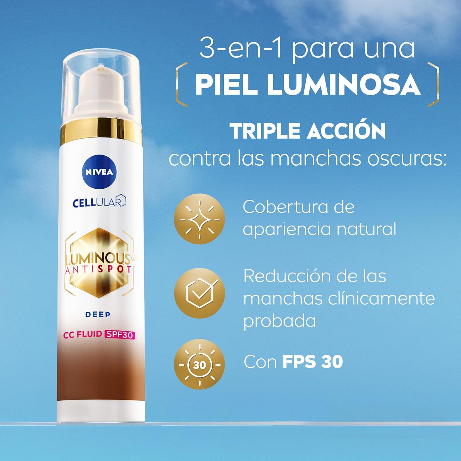 Thumbnail 1 de NIVEA Luminous 630 CC Fluido Antimanchas SPF30
