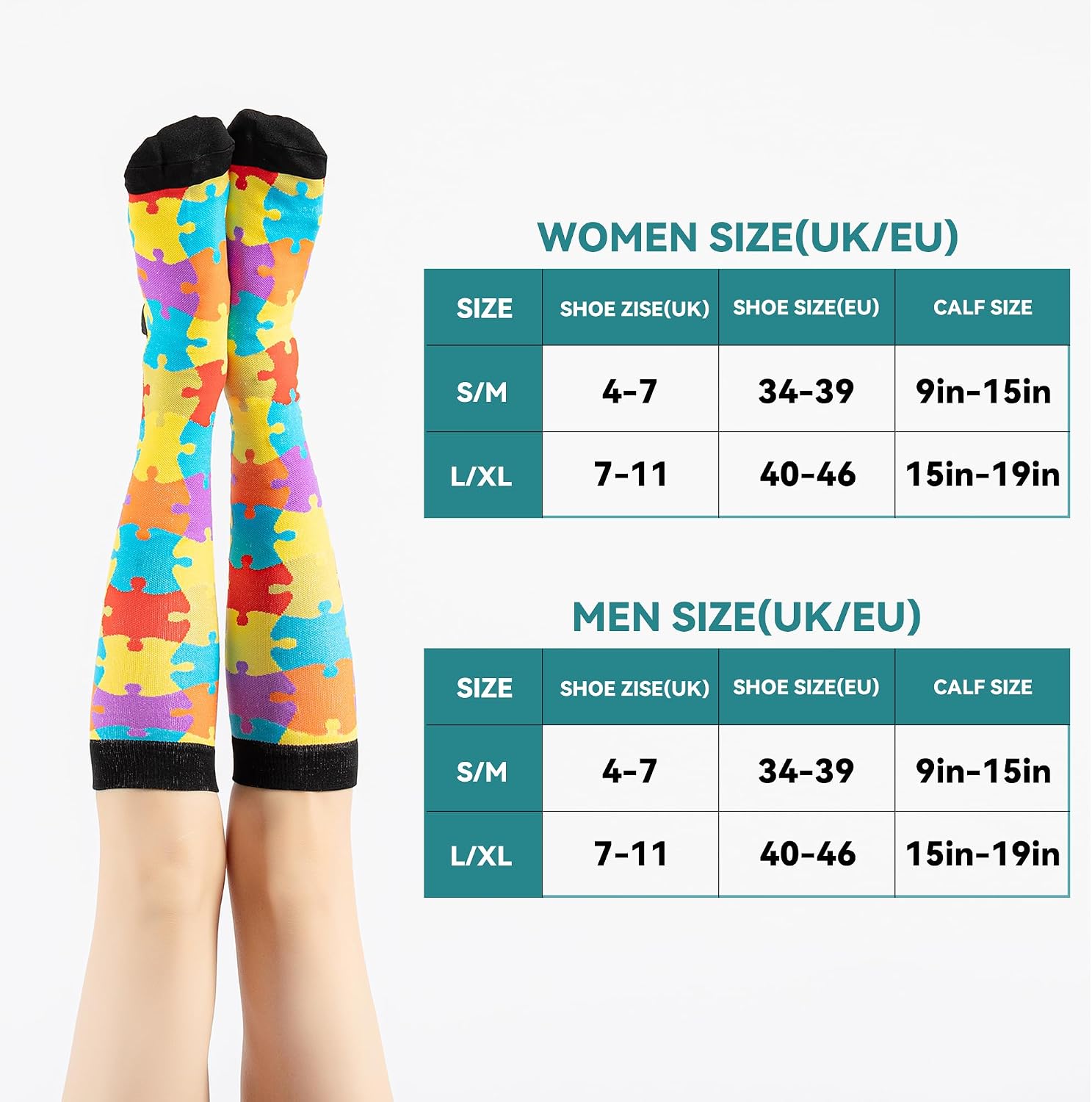 Thumbnail 1 de BISOUSOX uniseks compressiesokken, 4 paar, 15-20 mmHg