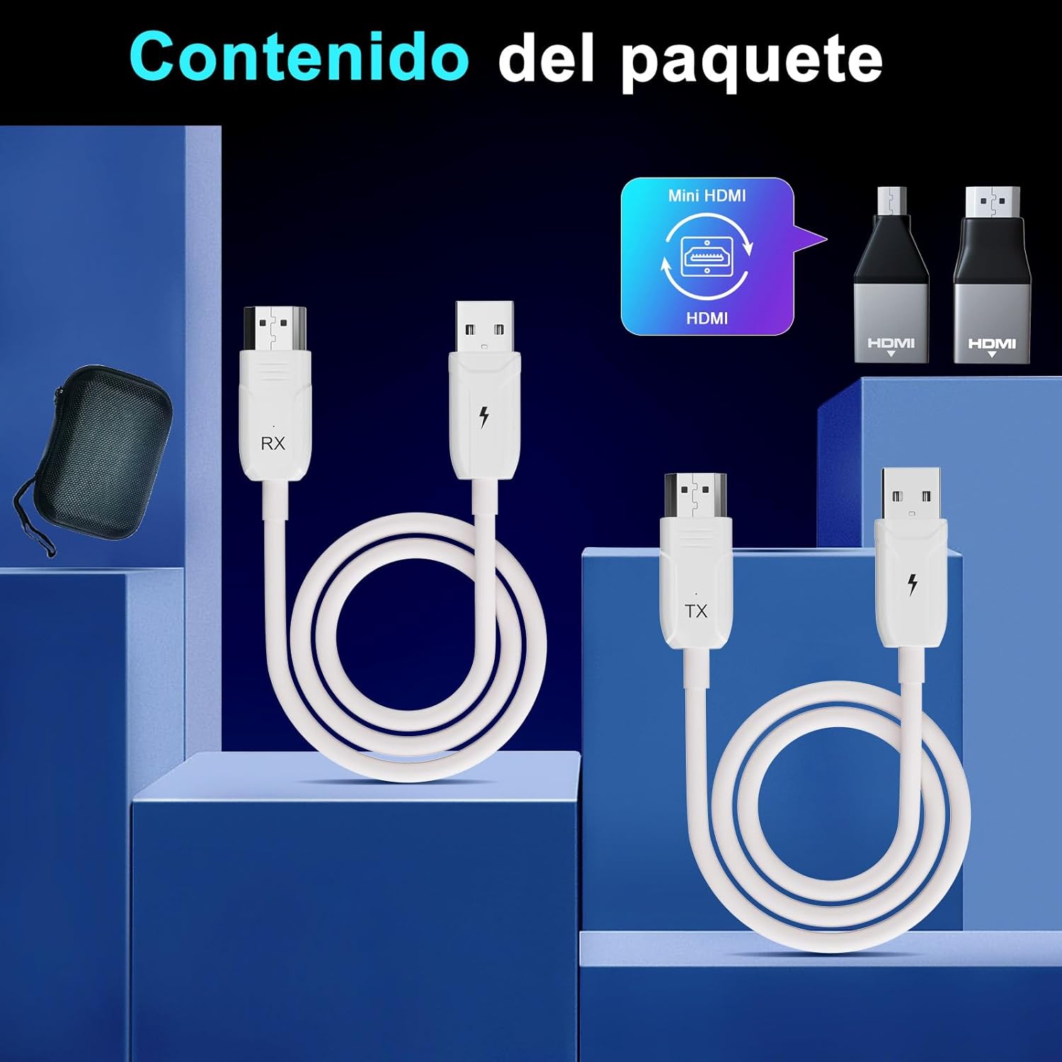 Thumbnail 6 de LXJADAP HDMI Inalámbrico Transmisor y Receptor 50m