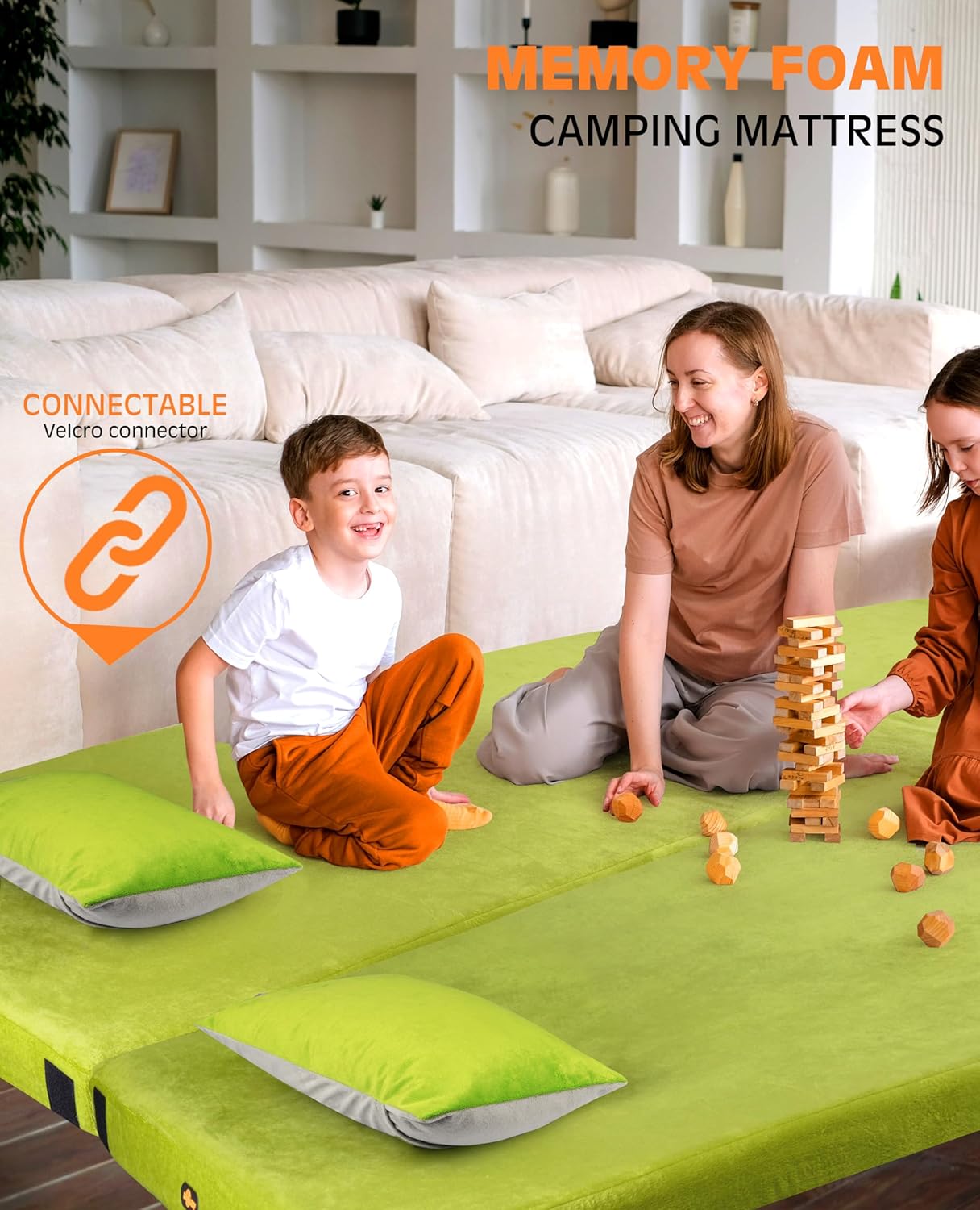 Thumbnail 2 de Extra Thick GAIALOOP 4 Inch Memory Foam Camping Mattress