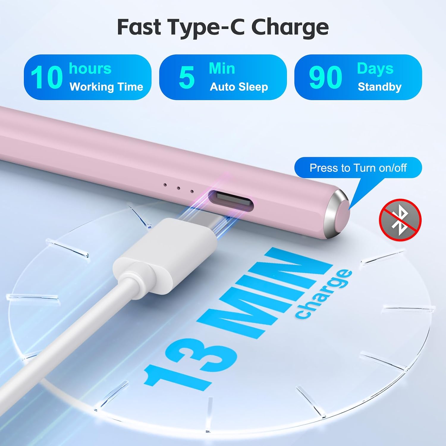Thumbnail 1 de Stylus Pen for iPad 13‑minute fast charge