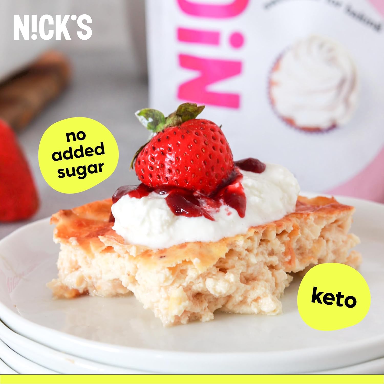 Detalle 2 de N!CK'S Use Like Sugar sweetener, 1 kg, 1:1 baking blend