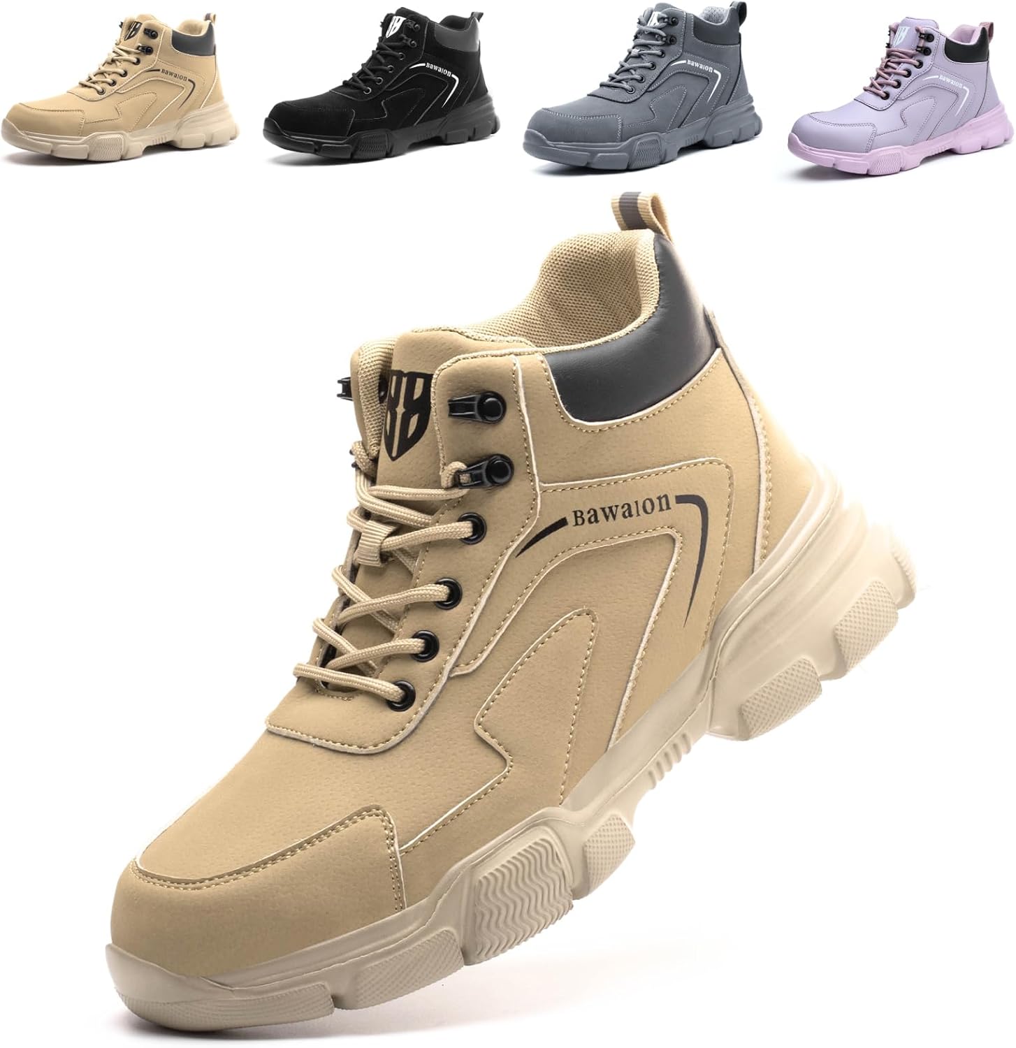 Thumbnail 6 de Bawalon safety boots with steel cap – lightweight, water resistant, non-slip work shoes