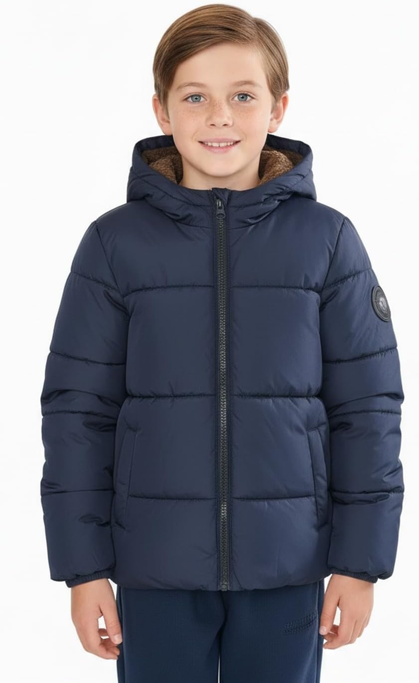 Thumbnail 6 de Sunny Sprout manteau garçon hiver – doudoune épaisse avec capuche polaire et manches coupe-vent