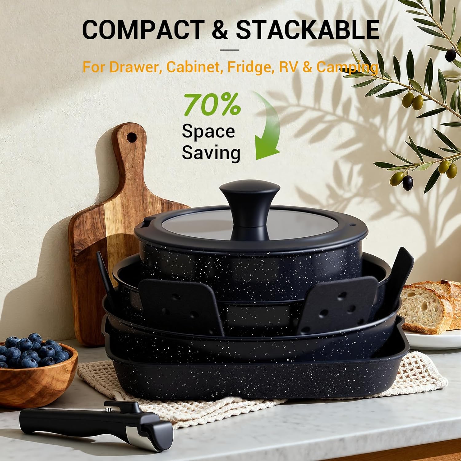 Thumbnail 4 de Ammeloo 21 Pcs Nonstick Cookware Set