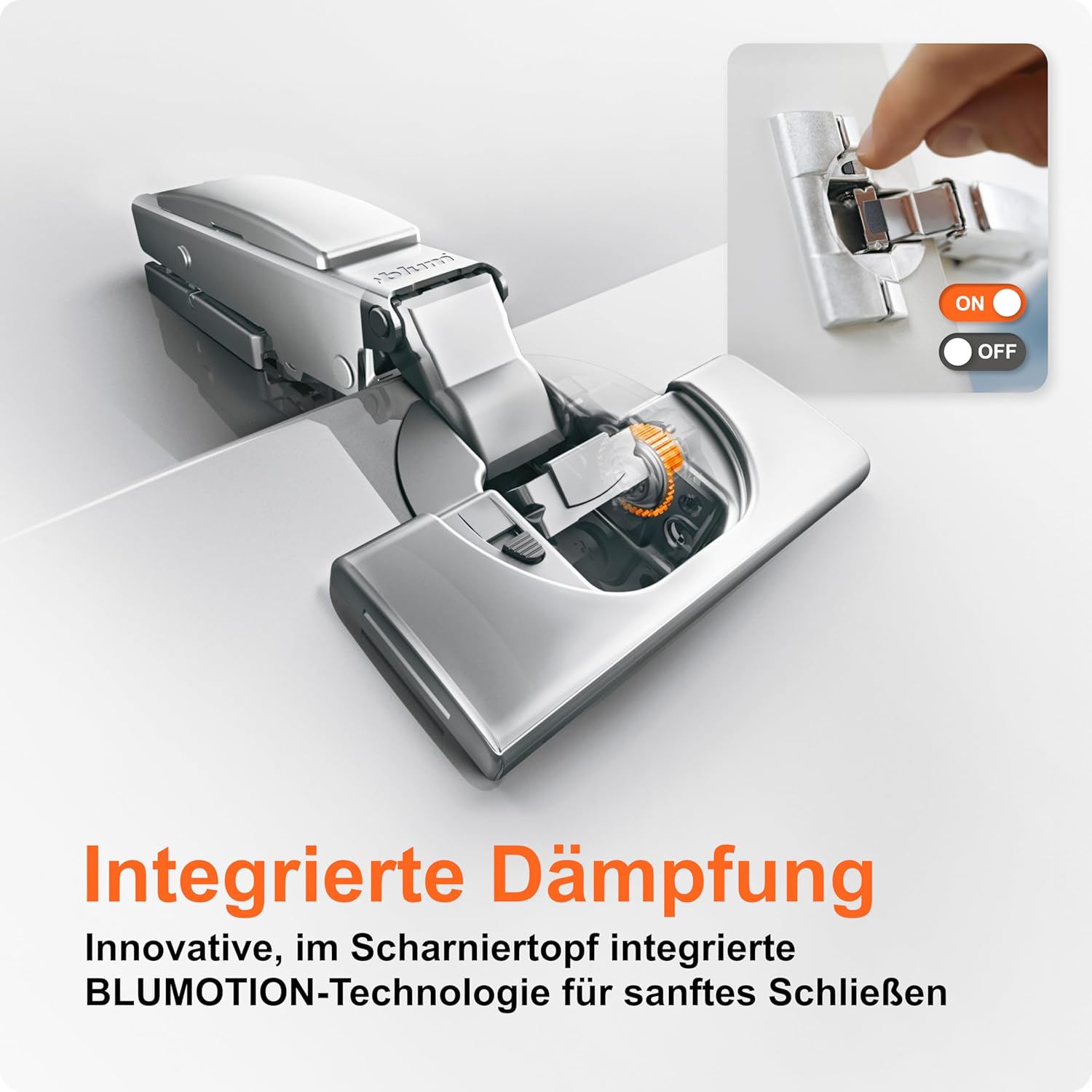 Thumbnail 3 de BLUM CLIP top BLUMOTION Möbelscharnier (110°, 35 mm Topf) – zwei Stück, vernickelt