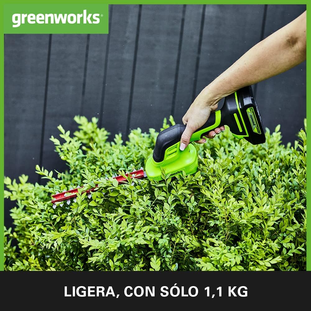 Thumbnail 3 de Greenworks G24SHTK2 Cortasetos 24V, Cuchillas de Doble Uso
