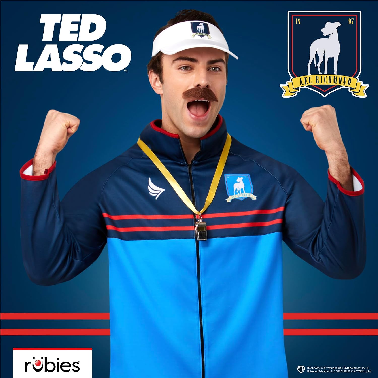 Detalle 2 de Rubies Ted Lasso Soccer Uniform 6/7 ðŸŽ