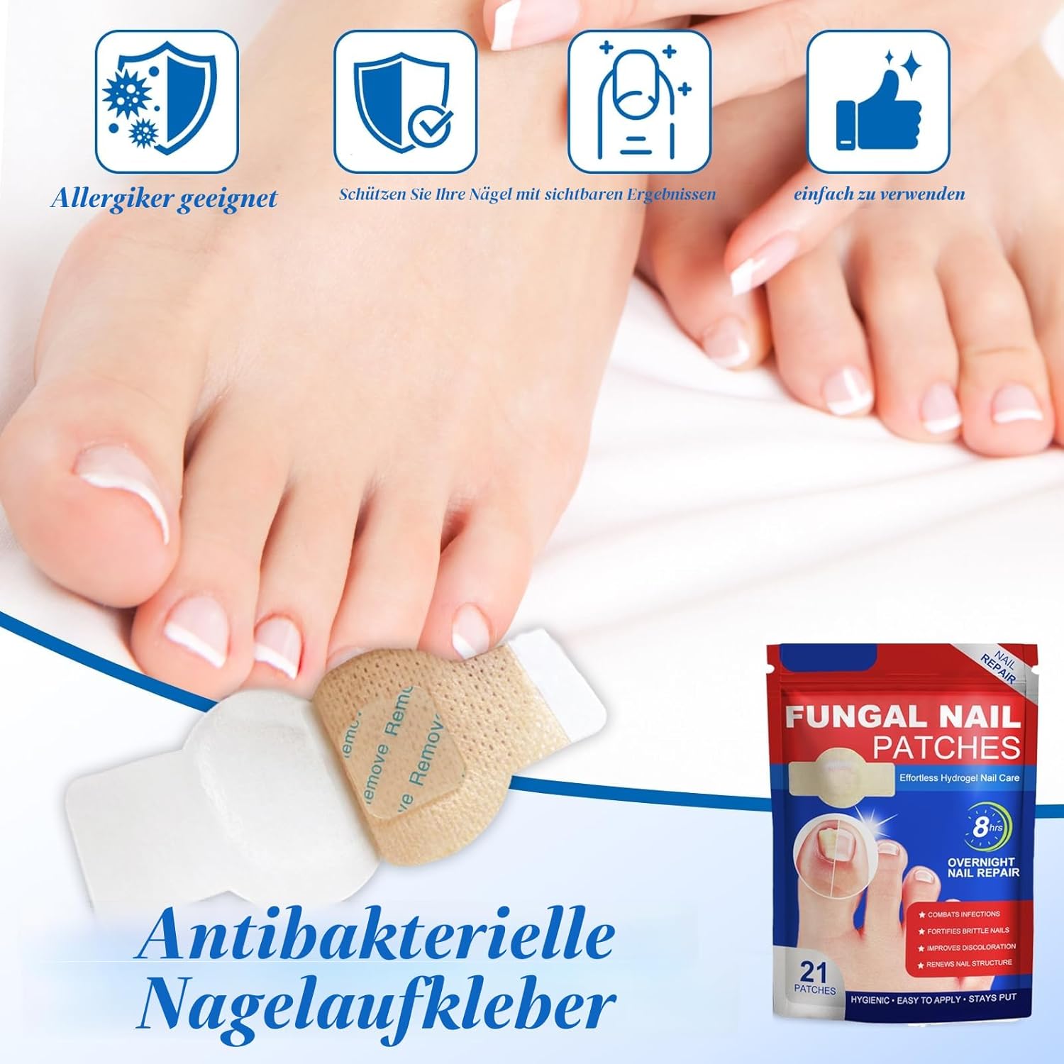 Detalle 2 de Funthy 21 Nagelpilz-Patches đ