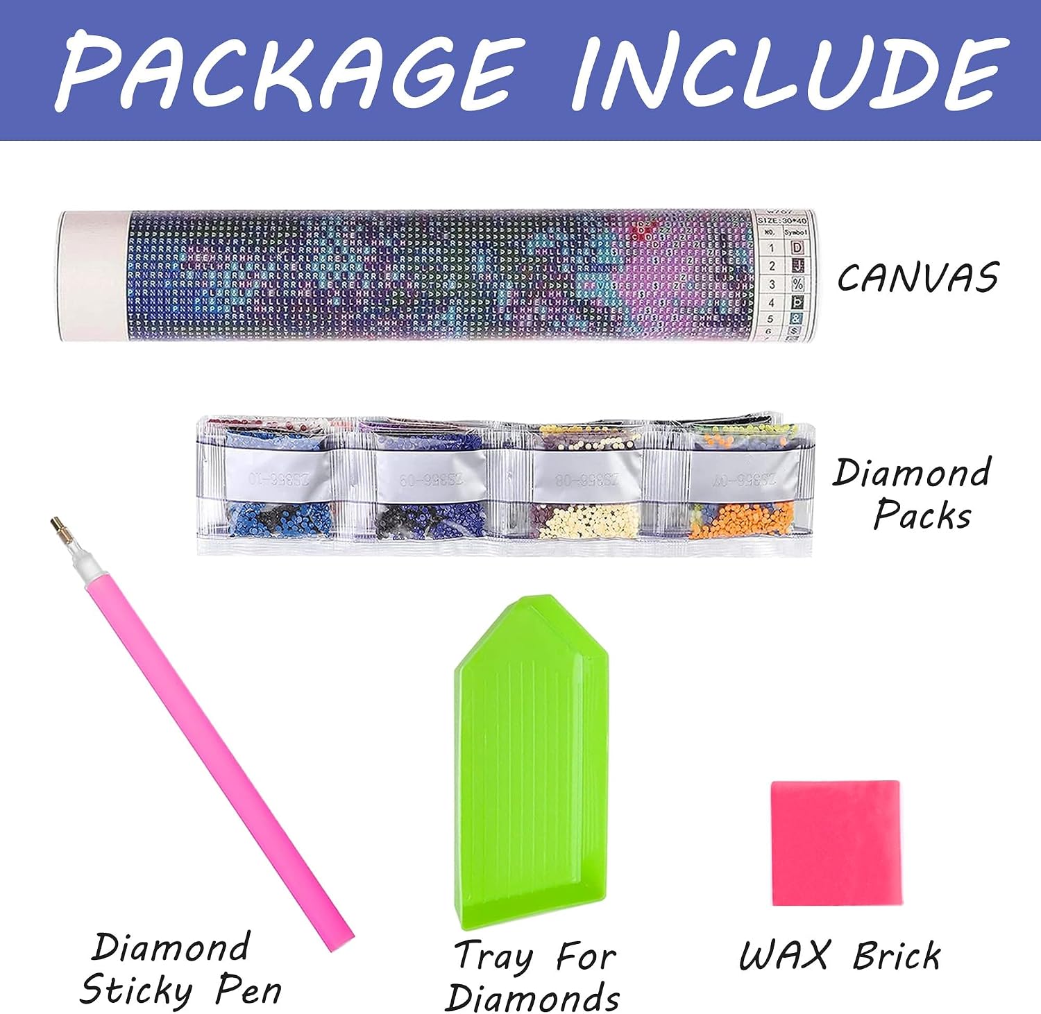 Thumbnail 4 de SKRYUIE Diamond Painting Kit, 12x16 Inch