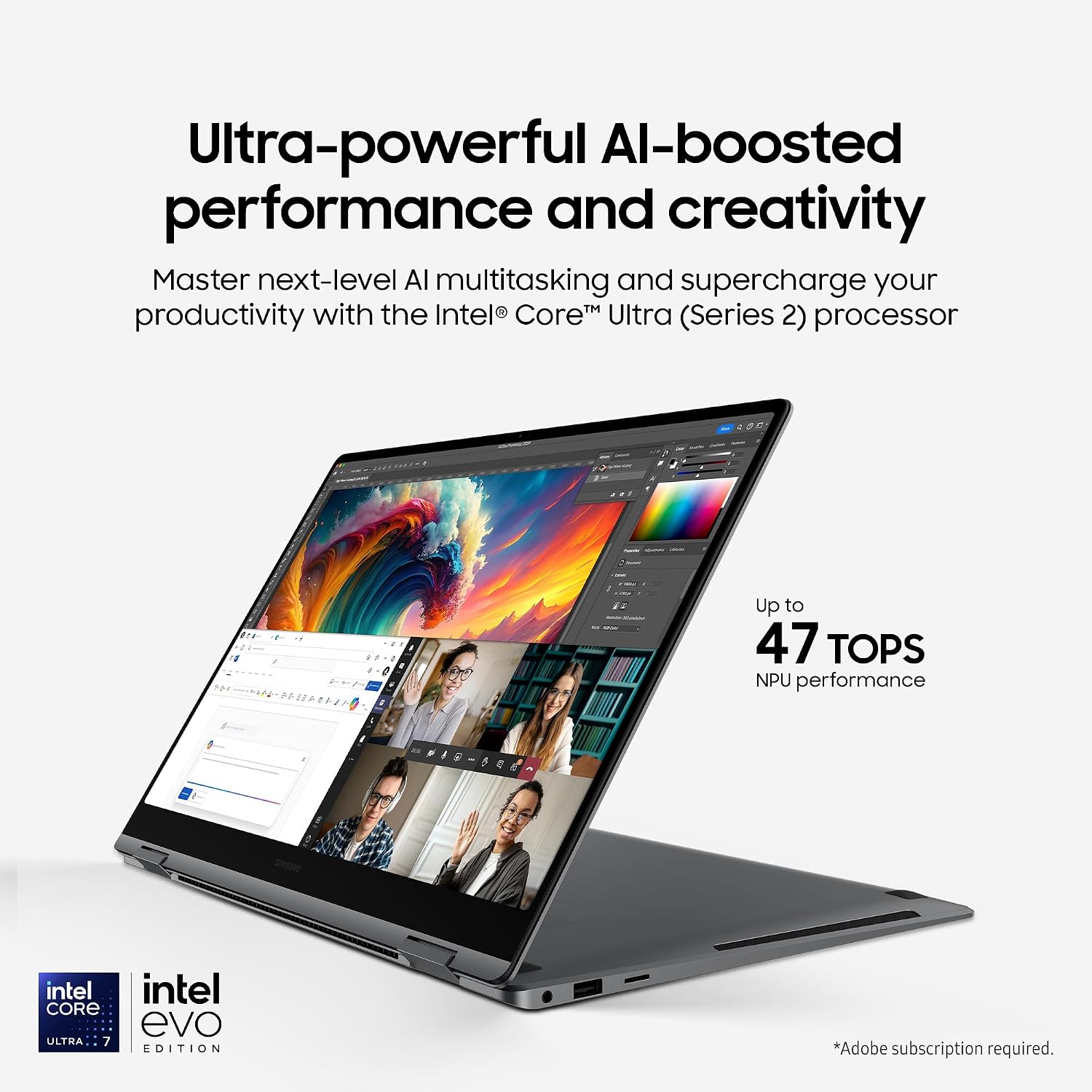 Detalle 2 de Samsung Galaxy Book5 Pro 360 AI Laptop (16-Inch, 2-in-1) with S Pen