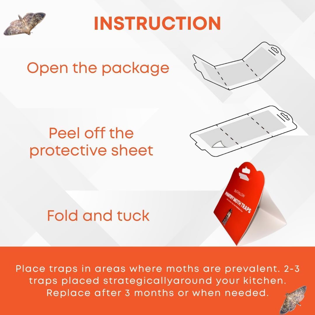 Thumbnail 5 de BUFFALLOW P8_Pantry_Moth_Traps Pantry Moth Glue Traps, Pack of 8