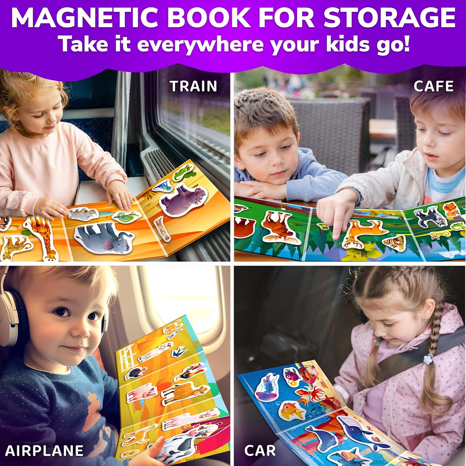 Thumbnail 6 de Magnetic travel puzzles with 80+ pieces