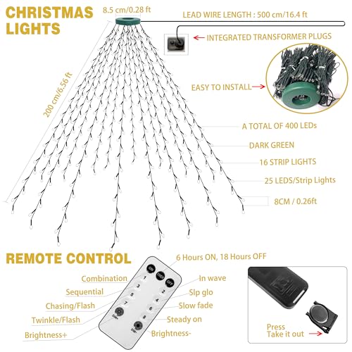 Detalle 2 de Guirlande Kedoxi 2 m 400 LEDs 🎄