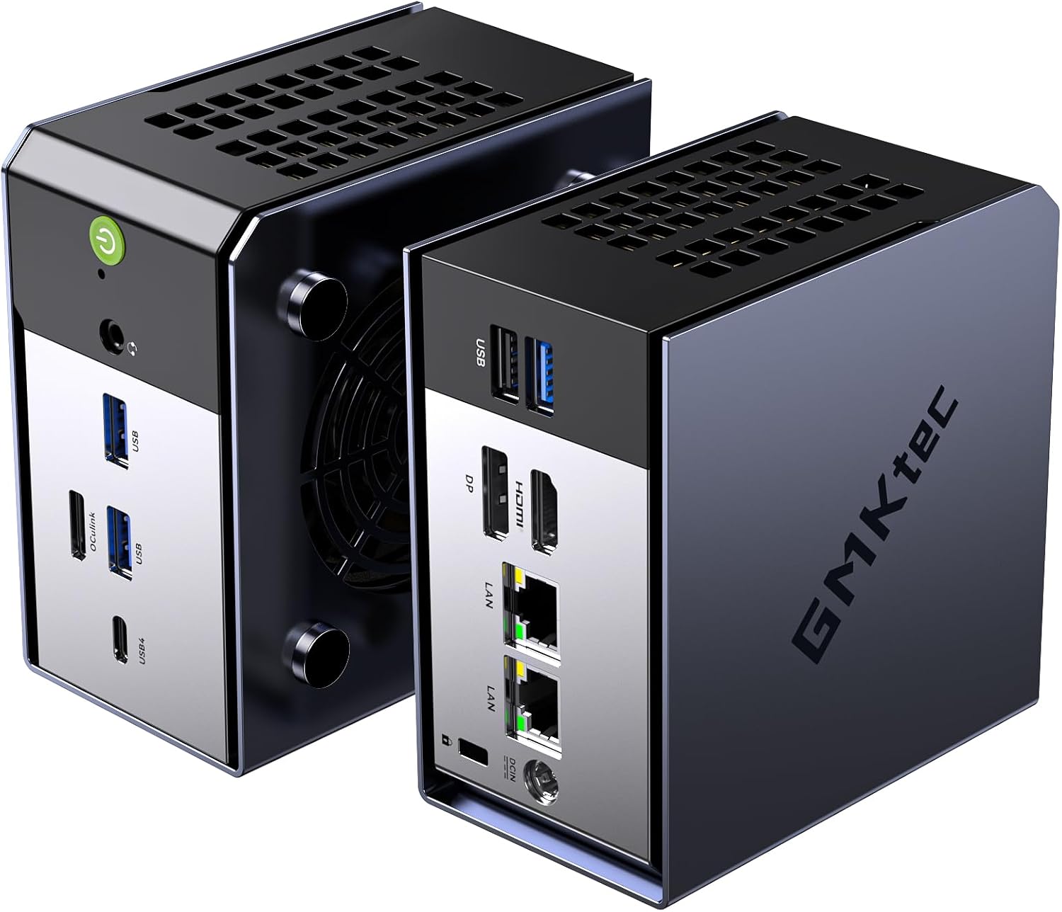 Detalle de GMKtec K16 Gaming Mini PC (AMD Ryzen 7 7735HS) — 32GB LPDDR5, 512GB SSD, Dual 2.5GbE LAN, OCuLink, USB4