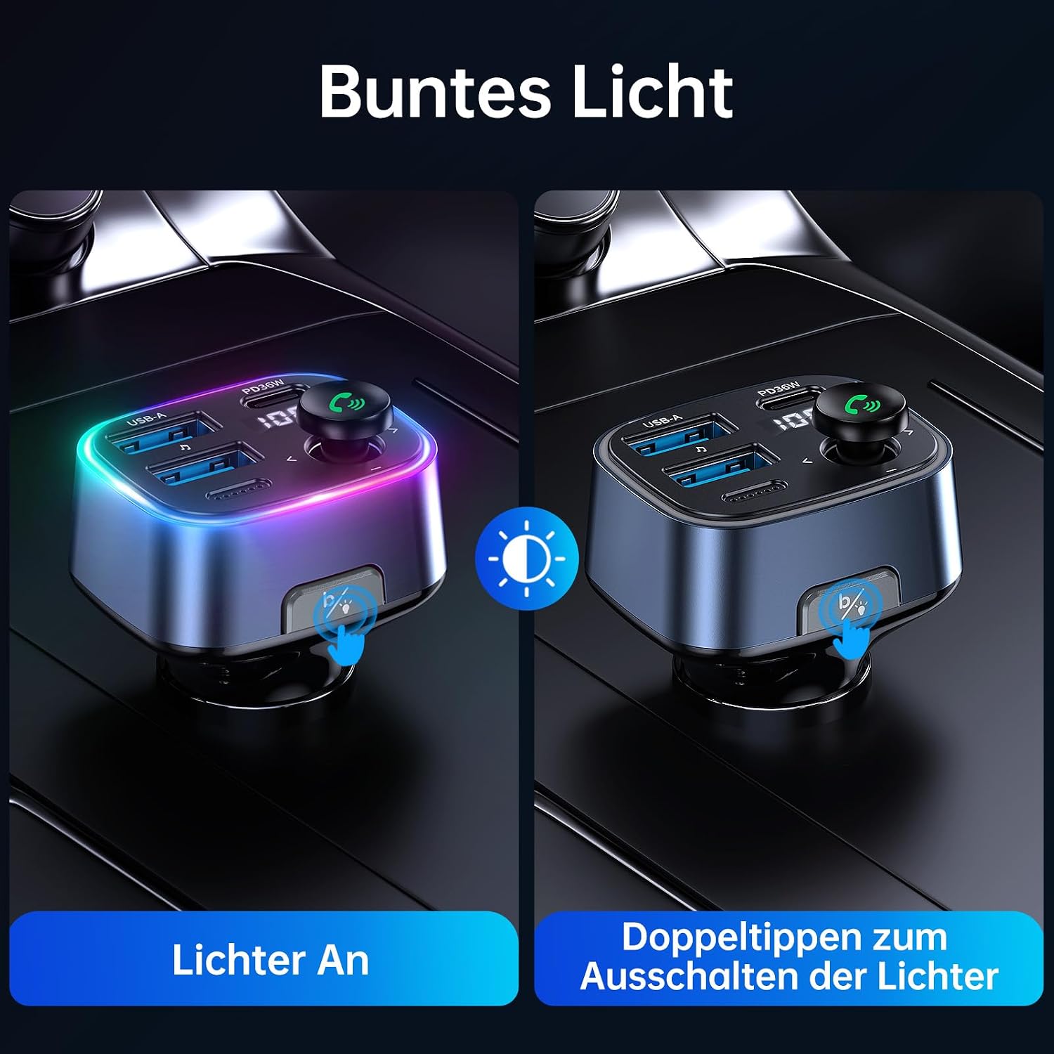 Detalle 2 de SYNCWIRE FM Transmitter 48W für Auto