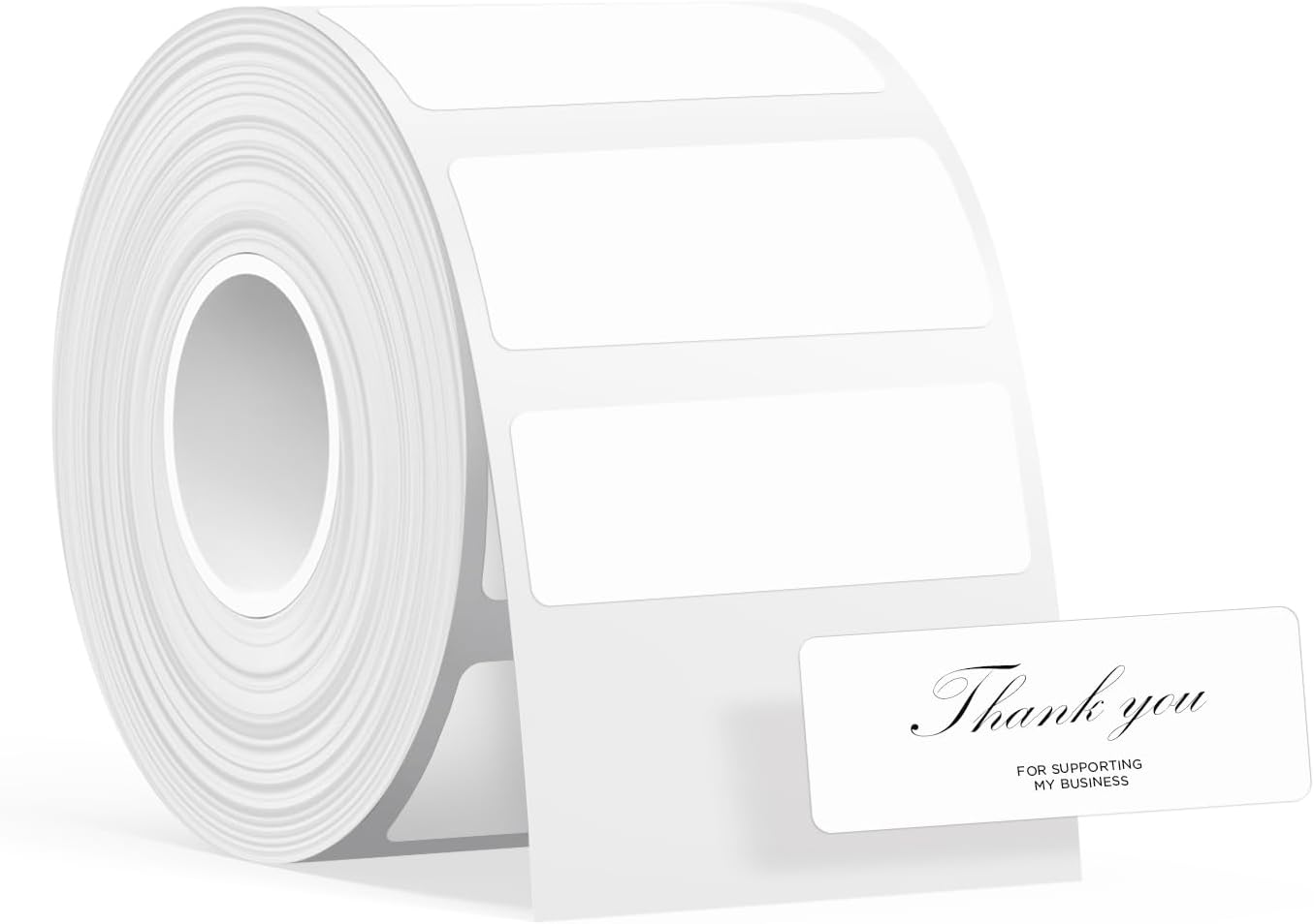 Detalle de SUPVAN Etiketten selbstklebend wasserfest für T50M Etikettendrucker – 40 x 15 mm, 450 Etiketten pro Rolle, schwarz auf weiß