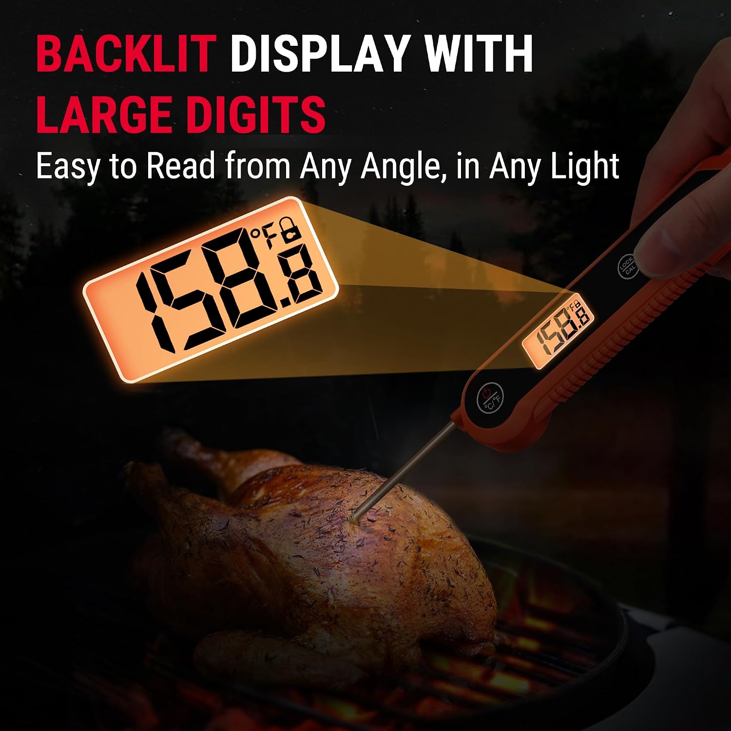 Detalle de TempPro digital meat thermometer with 3.9-inch probe