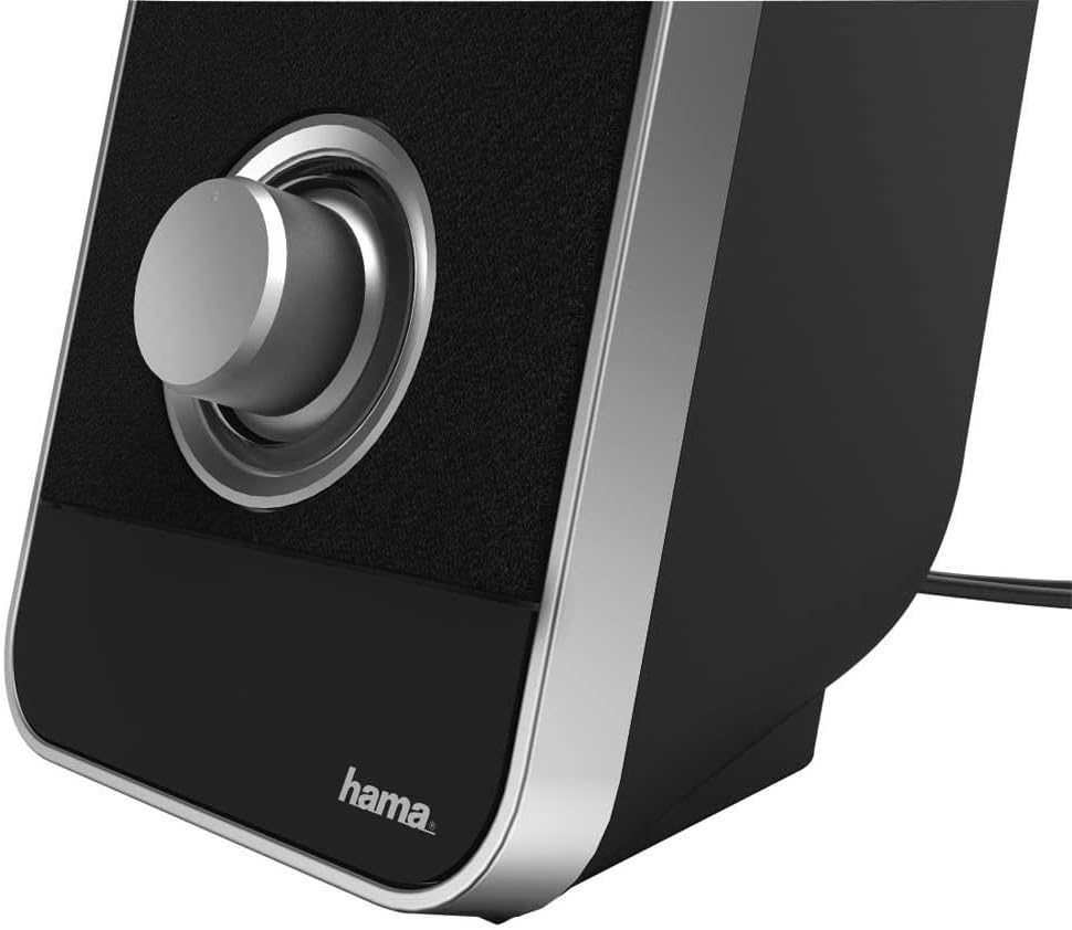 Thumbnail 3 de Hama Sonic LS-206 Dual PC Speakers (2.0) with USB power and AUX input in Black