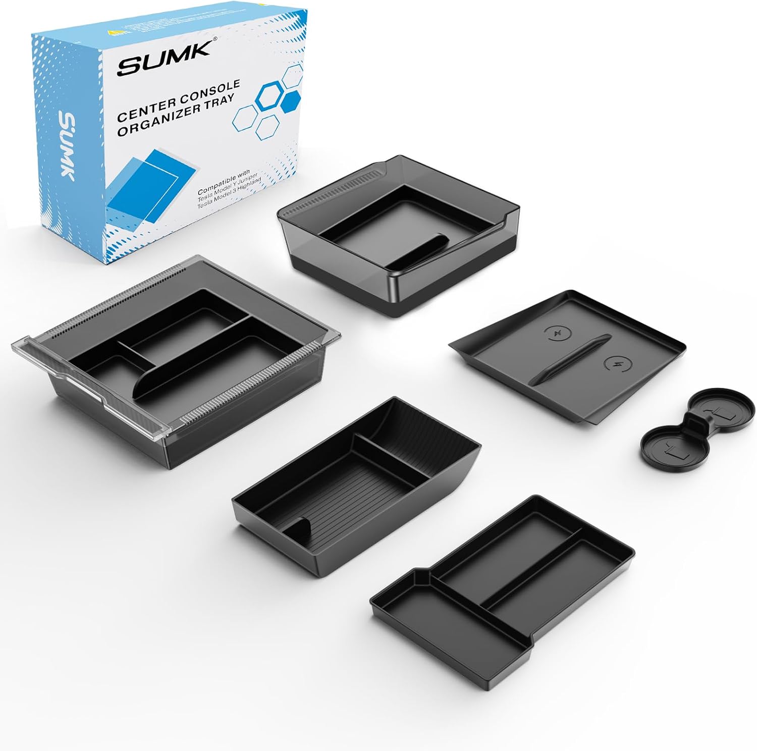Detalle de Center Console Organizer Tray for Tesla Model Y Juniper 2025