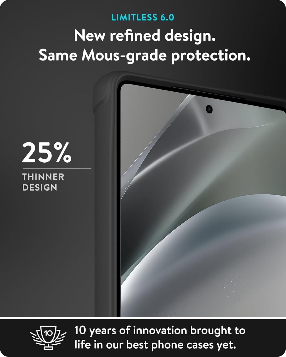 Thumbnail 1 de Mous Limitless 6.0 Carbon Fibre Case for Samsung Galaxy S25 Ultra (MagSafe compatible)