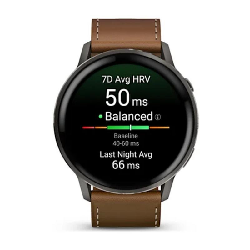 Detalle de Garmin Venu 4: smartwatch premium con GPS multibanda, pantalla AMOLED y salud avanzada