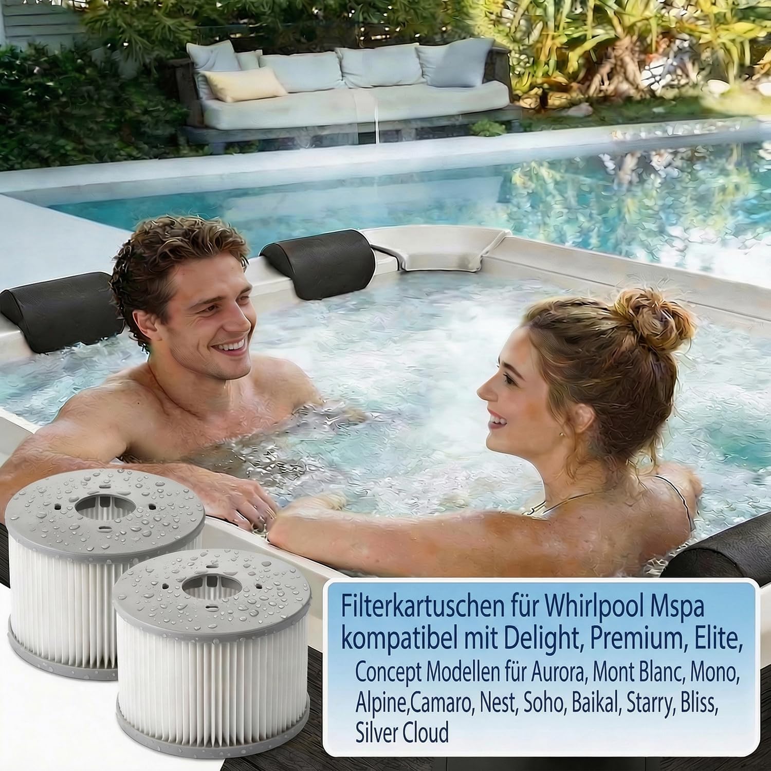 Thumbnail 4 de Dokkita 12er Set Ersatzfilter für MSPA Whirlpool-Filter-Kartuschen – kompatibel ab 2020
