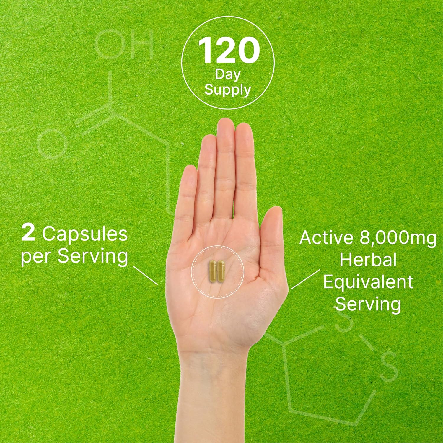Detalle de Organic Mushroom Supplement, 240 Capsules