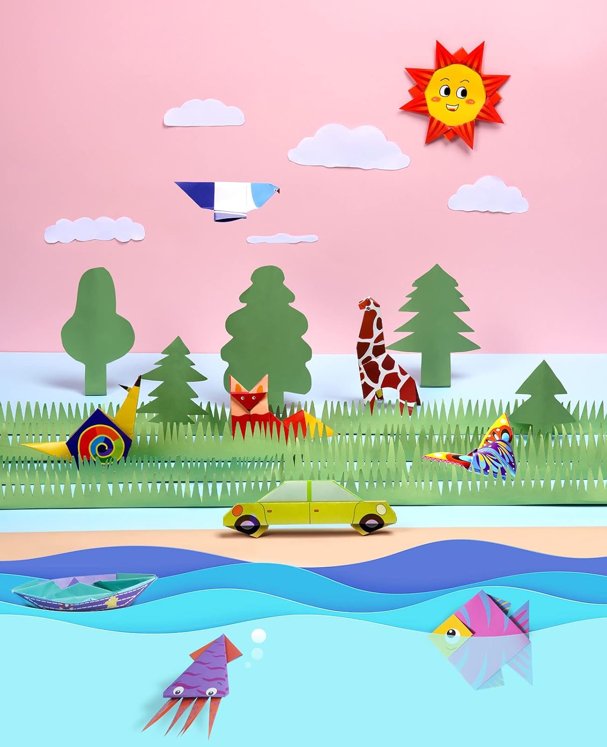 Thumbnail 6 de Gamenote Papel Origami: 120 hojas coloridas para niños con 54 diseños y libro educativo