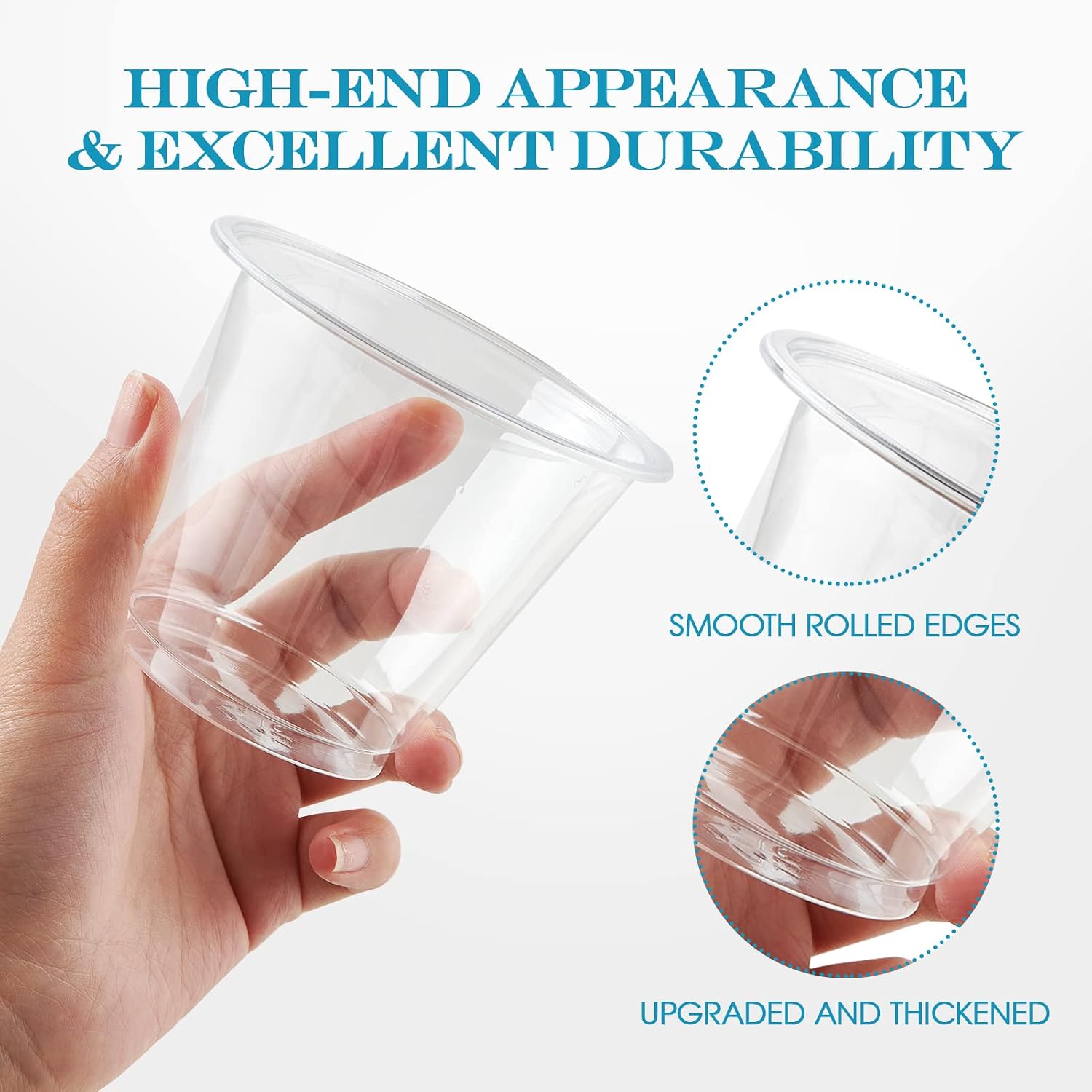 Detalle de Turbo Bee 9oz Clear Plastic Cups 300-pack 🥤
