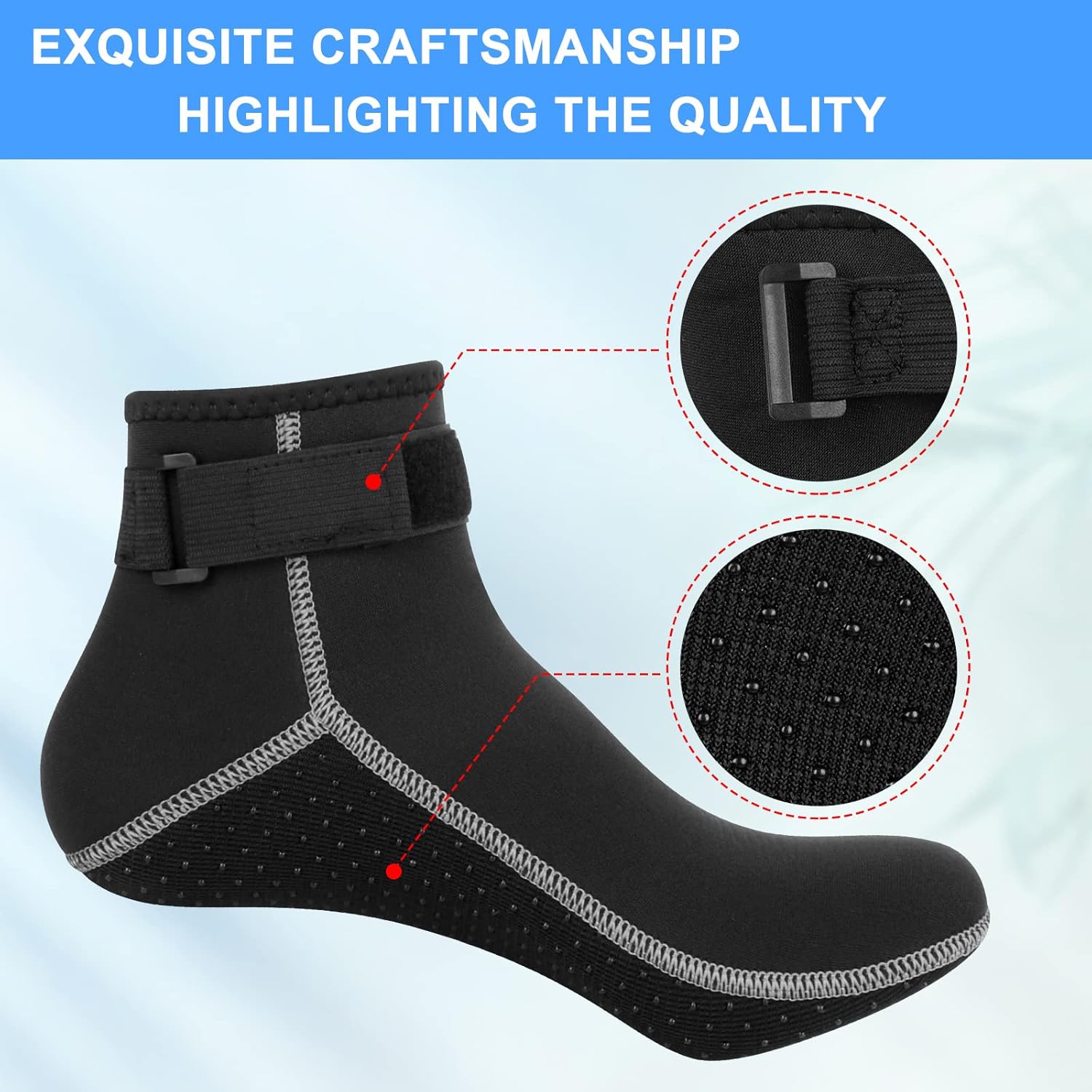 Thumbnail 5 de Neoprene swimming socks 3mm for diving