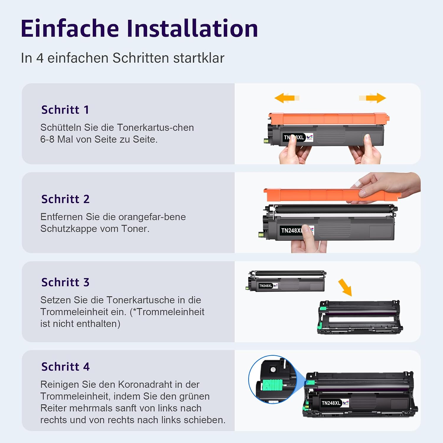 Thumbnail 6 de ONLYU TN248XL 4er-Pack – kompatibel mit Brother MFC/L-Serie