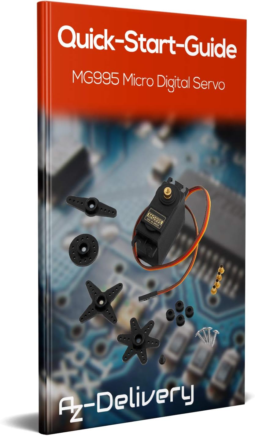 Thumbnail 6 de AZDelivery 3x MG995 servomoteur numérique micro pour hélicoptère RC et projets Arduino/Raspberry Pi