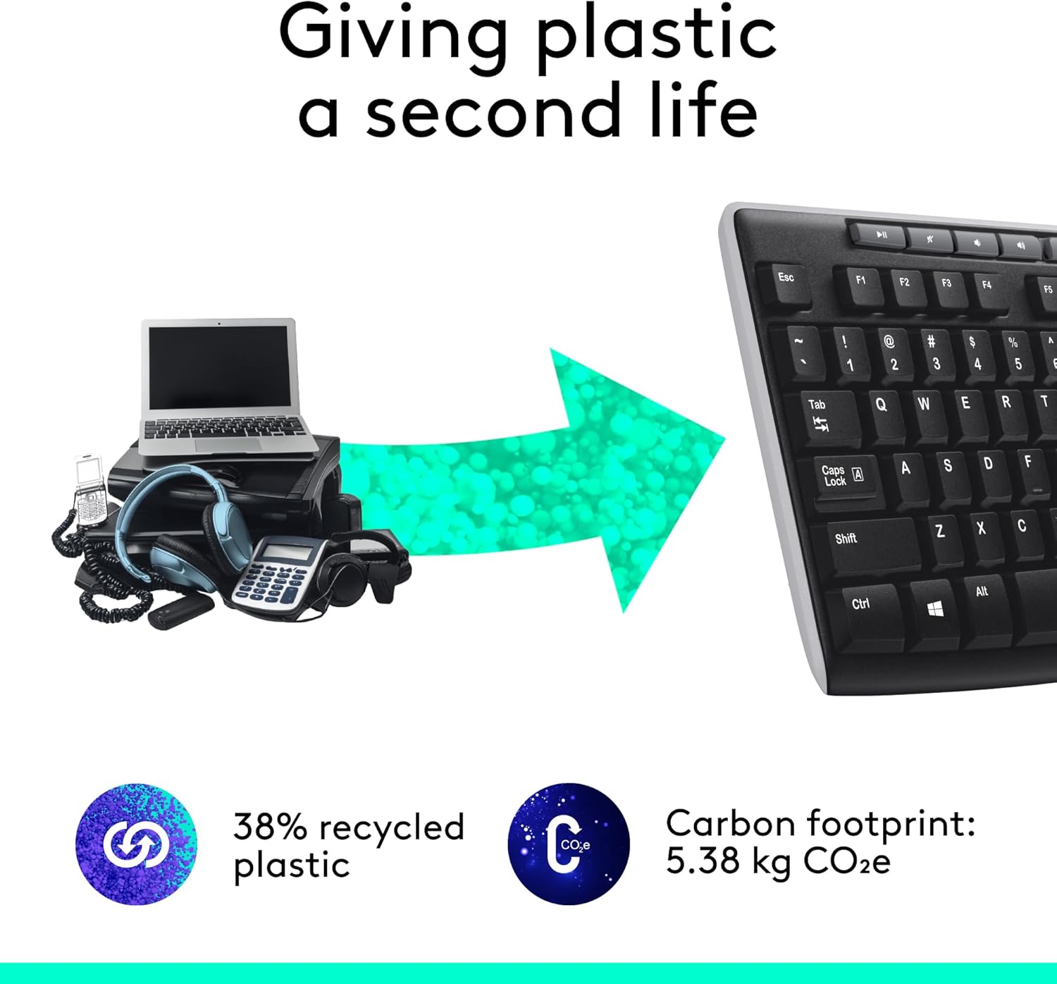 Thumbnail 4 de Logitech K270 Wireless Keyboard for Windows (UK Layout) with 2-Year Battery Life