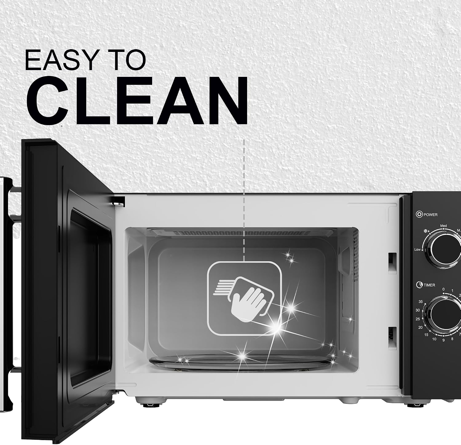 Thumbnail 2 de Belaco 800W Microwave 20L, 10 Power Levels