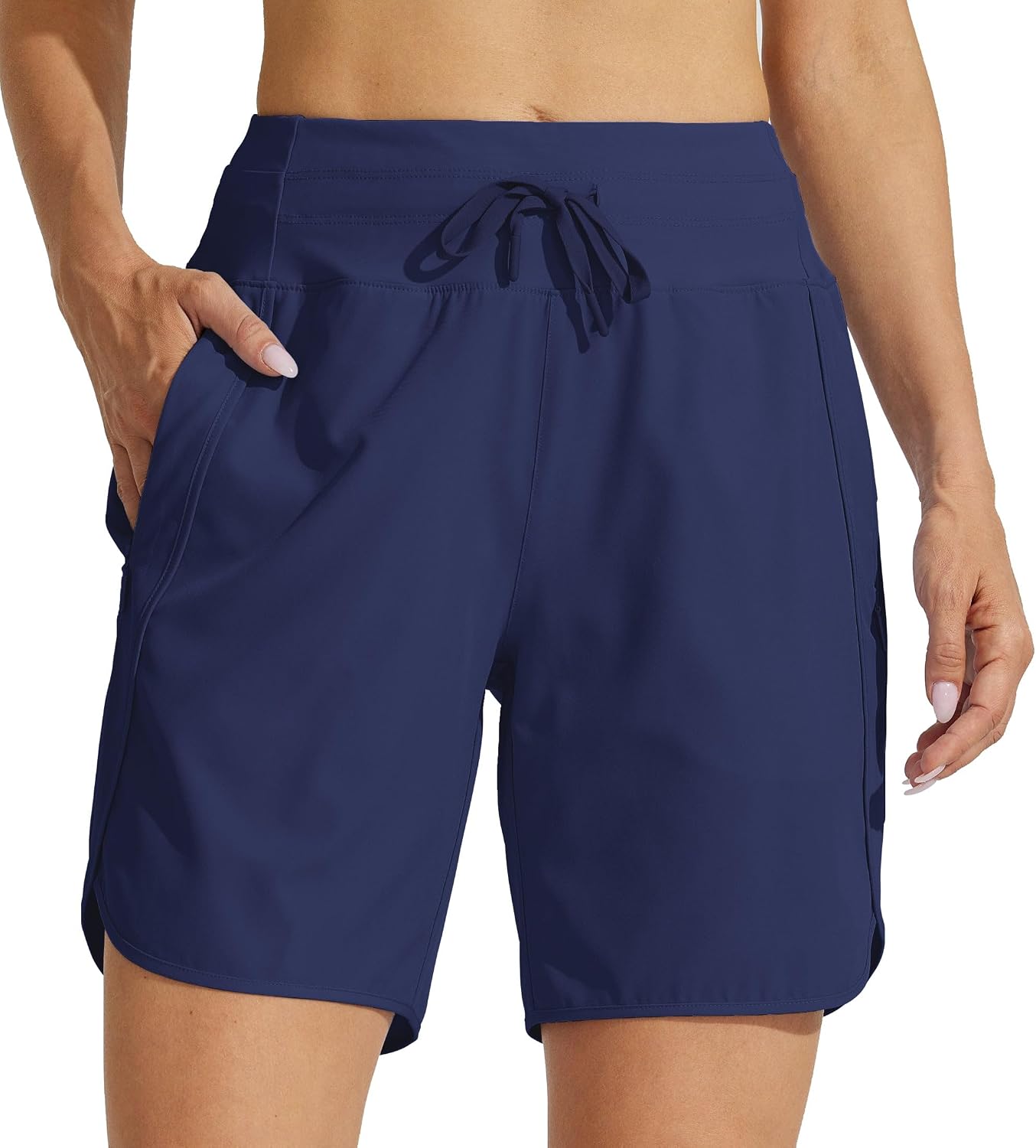 Detalle 2 de Willit Women's 7" Athletic Running Long Shorts with Secure Zipper Pockets