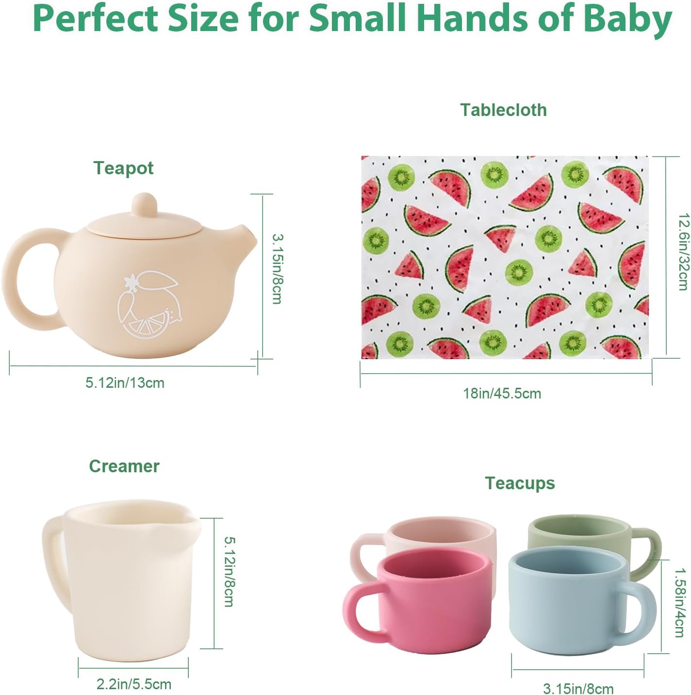 Thumbnail 6 de Smartwo Silicone Tea Set for Toddlers (Montessori role play picnic set)