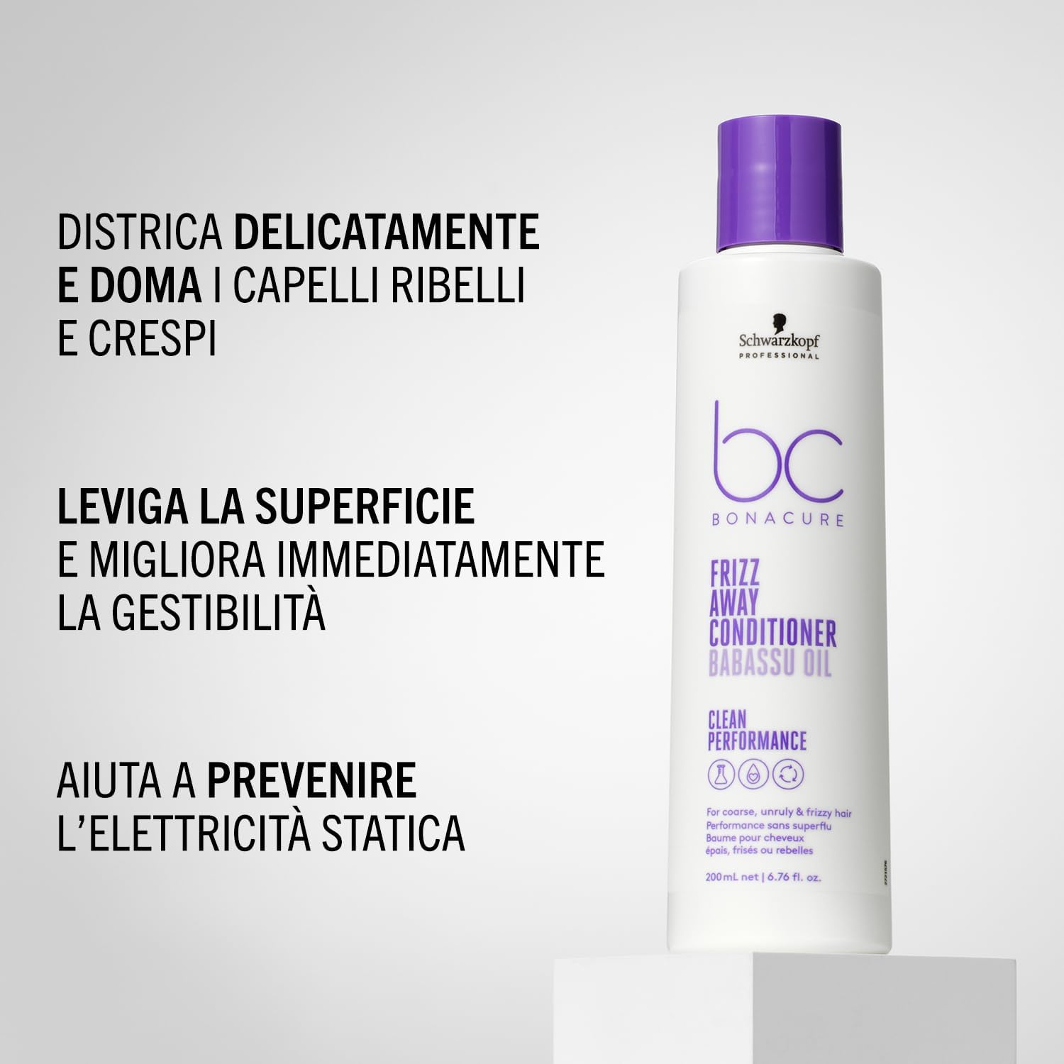 Thumbnail 2 de Schwarzkopf Professional Bonacure Frizz Away Conditioner: balsamo lisciante e districante anti-crespo (200 ml)
