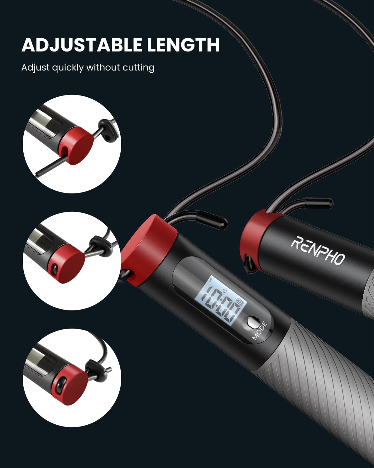Detalle 2 de RENPHO Corde à Sauter Intelligente 3 m