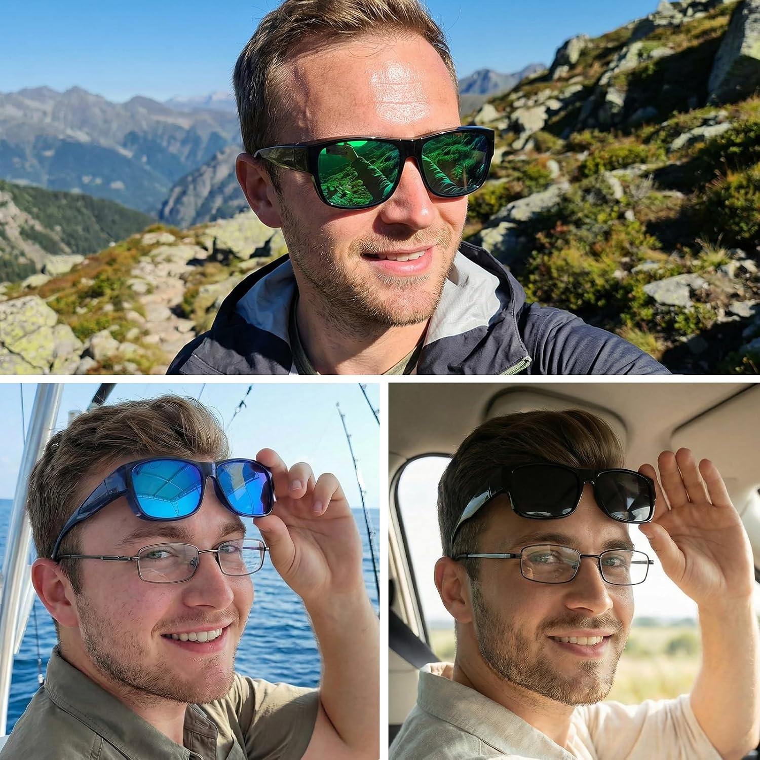 Detalle 2 de Myiaur Over-Glasses Sunglasses in TR90