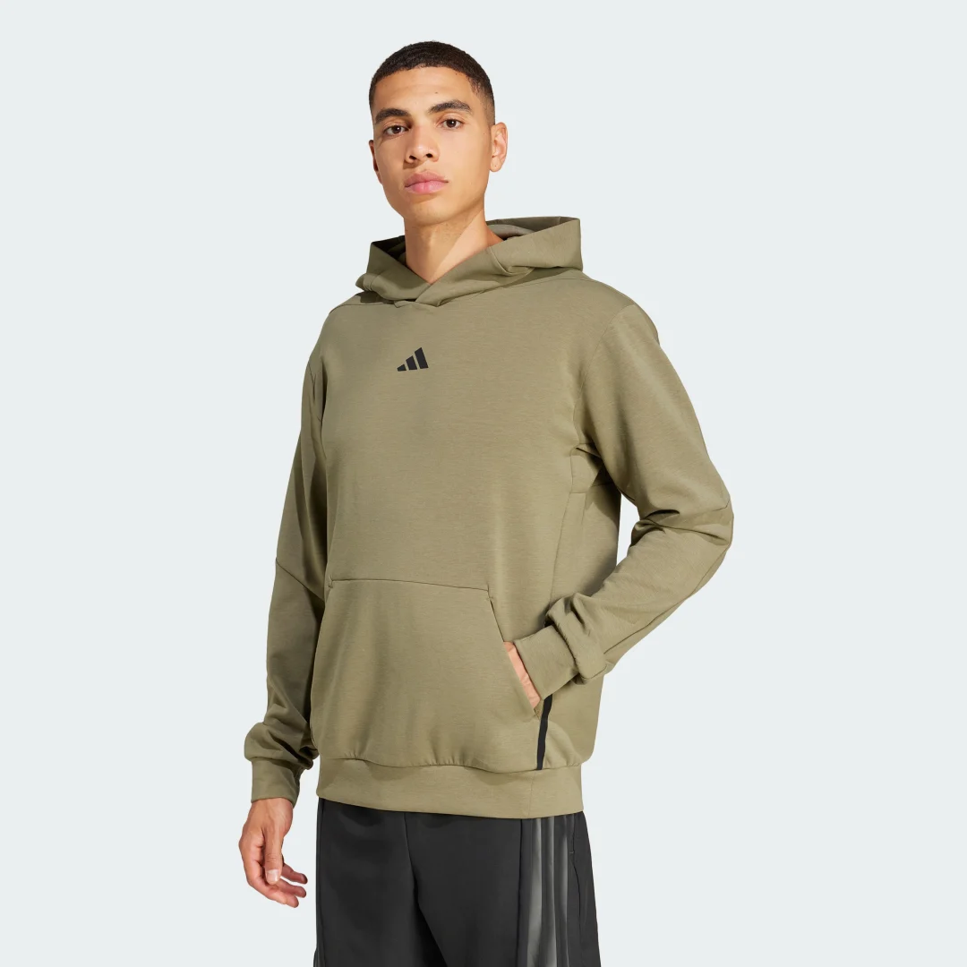 Detalle de Adidas Sudadera con capucha de training — verde