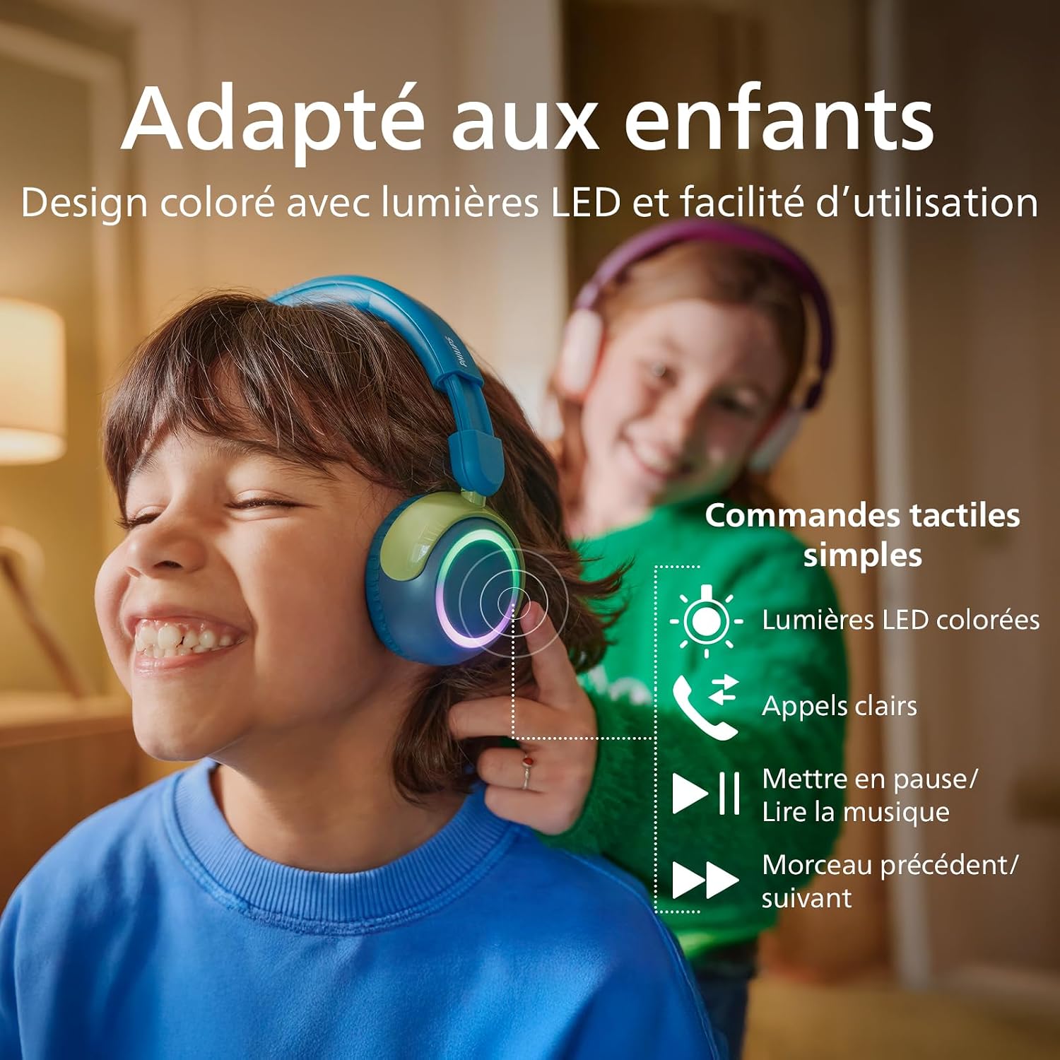 Detalle de Philips TAK4200CT casque enfants 45 h