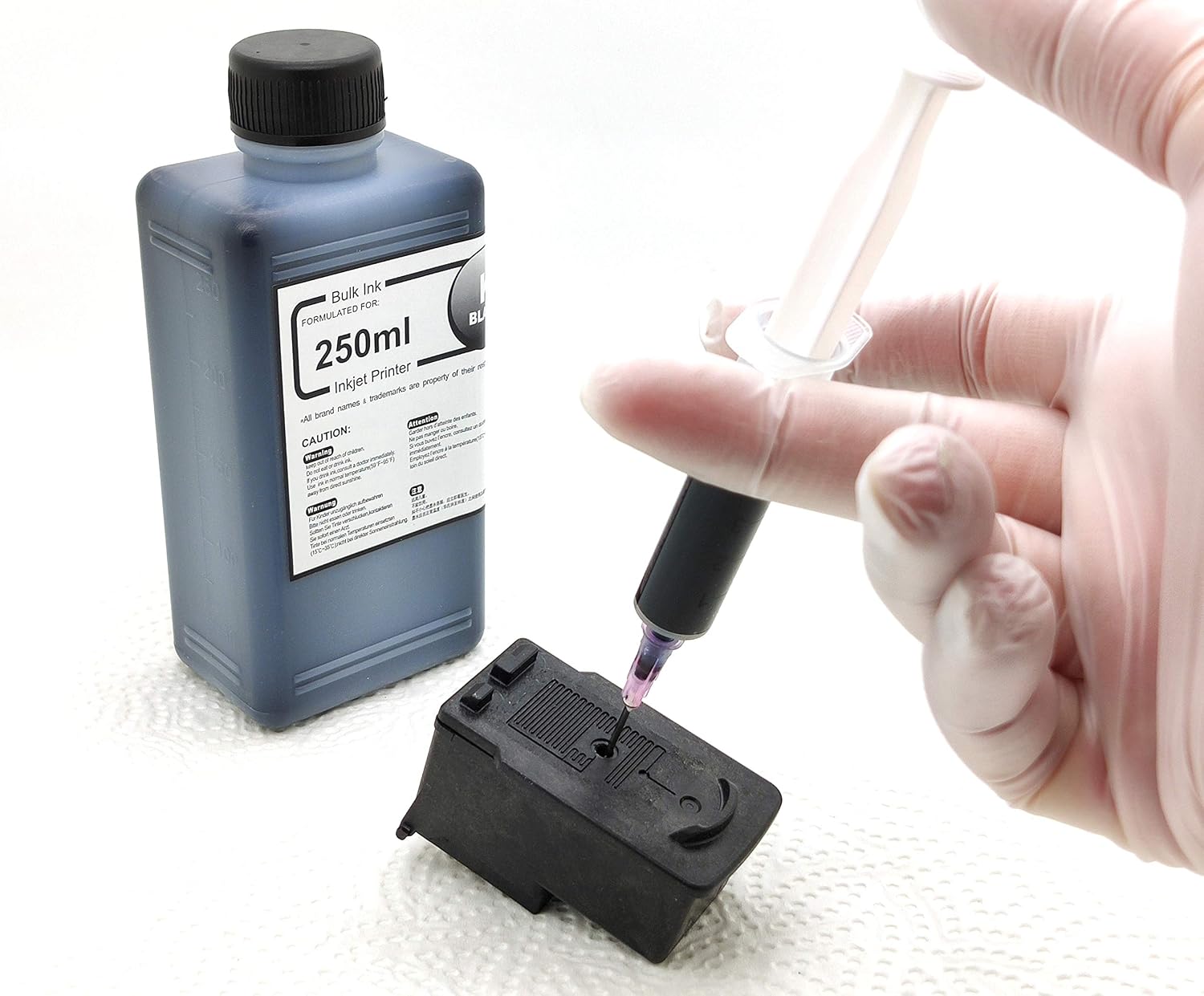 Thumbnail 3 de Office Channel24 Kit di ricarica inchiostro 550ml per Canon PG-560/CL-561 (Standard e XL) compatibile con Canon PIXMA TS5350/TS7450