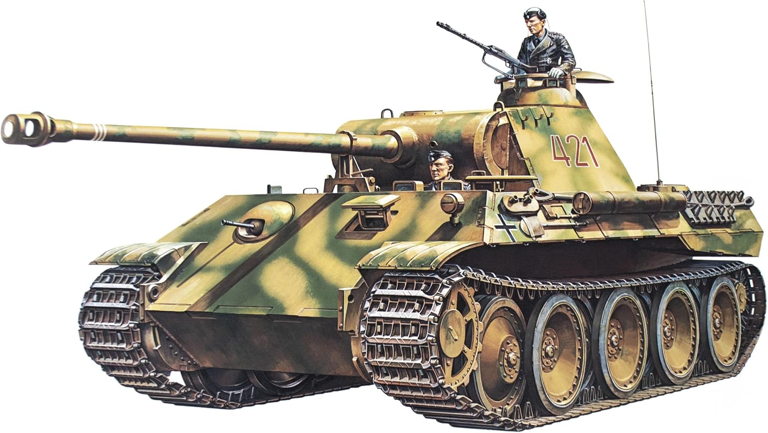 Detalle de Tamiya 35065 Panther A 1:35 Modellbau-Panzer đź§±