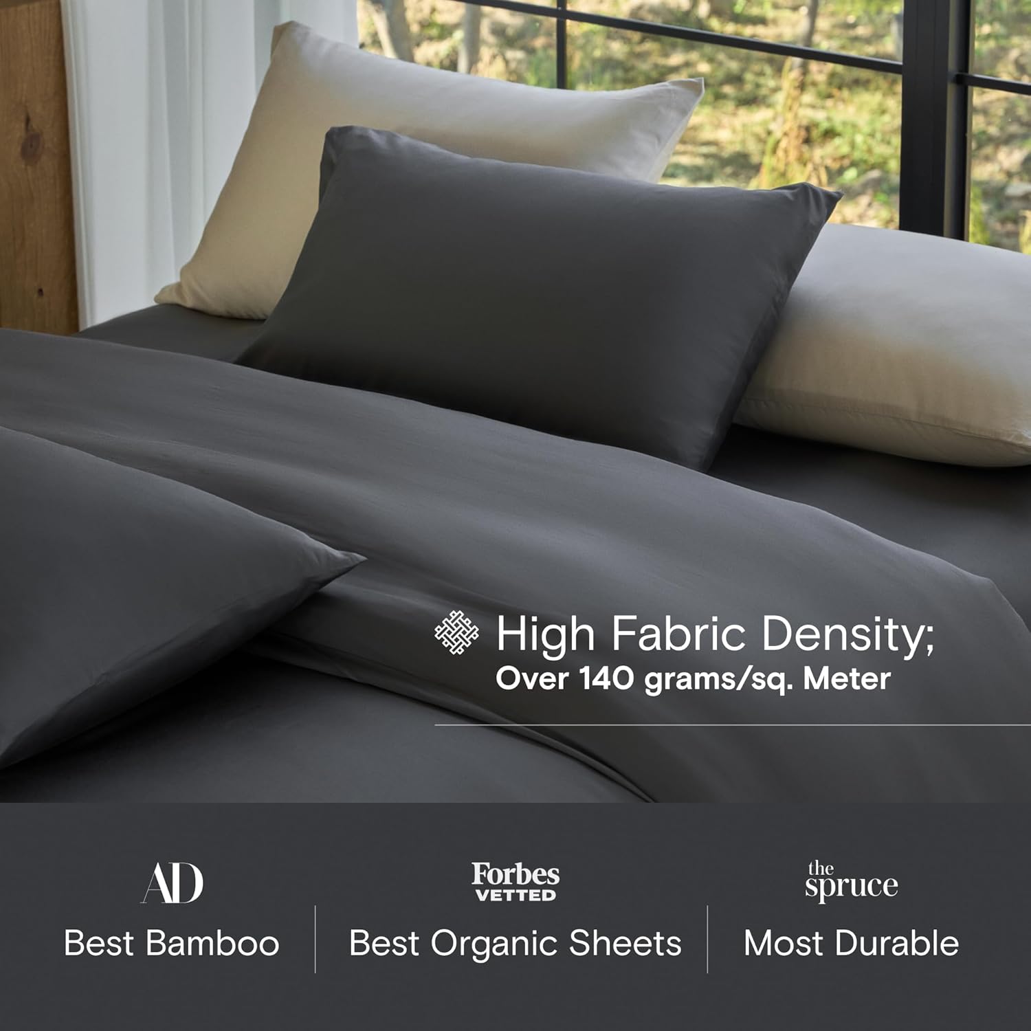 Thumbnail 3 de DOZ Storm King Sheet Set (3-Piece) — 100% Viscose from Bamboo, Cooling & Deep Pockets